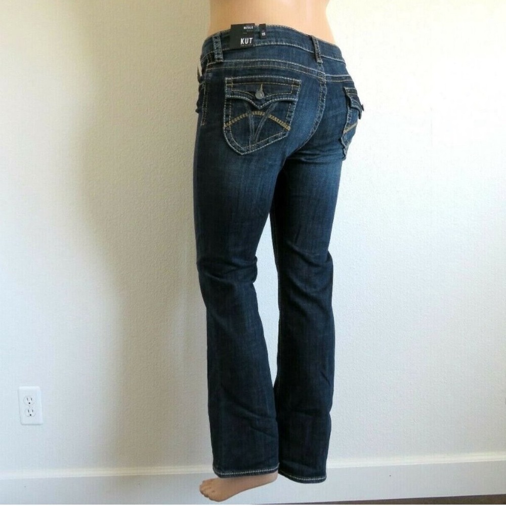 KUT from the KLOTH Jeans Women Natalie Bootcut Blue Denim Plus Size 16 x 35 NWT - Picture 2 of 4